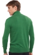 Baby Alpaca & Cashmere men polo style sweaters vihari green leaf dress blue l